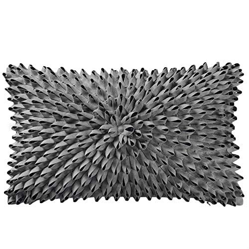 KINGROSE Handmade 3D Flower Throw Pillow Cover Home Decorative Pillow Case Soft Rectangular Cushion Cover for Sofa Couch Chair Living Room 12 x 20 Inches Solid Suede Sky Blue KINGROSE Handmade 3D Flower Throw Pillow Cover Home Decorative Pillow Case Soft Rectangular Cushion Cover for Sofa Couch Chair Living Room 12 x 20 Inches Solid Suede Sky Blue